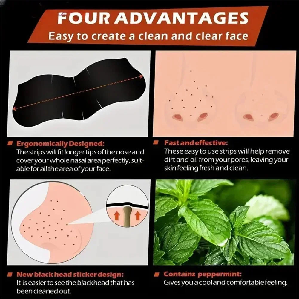 10/50/100Pcs nettoyeur de point noir